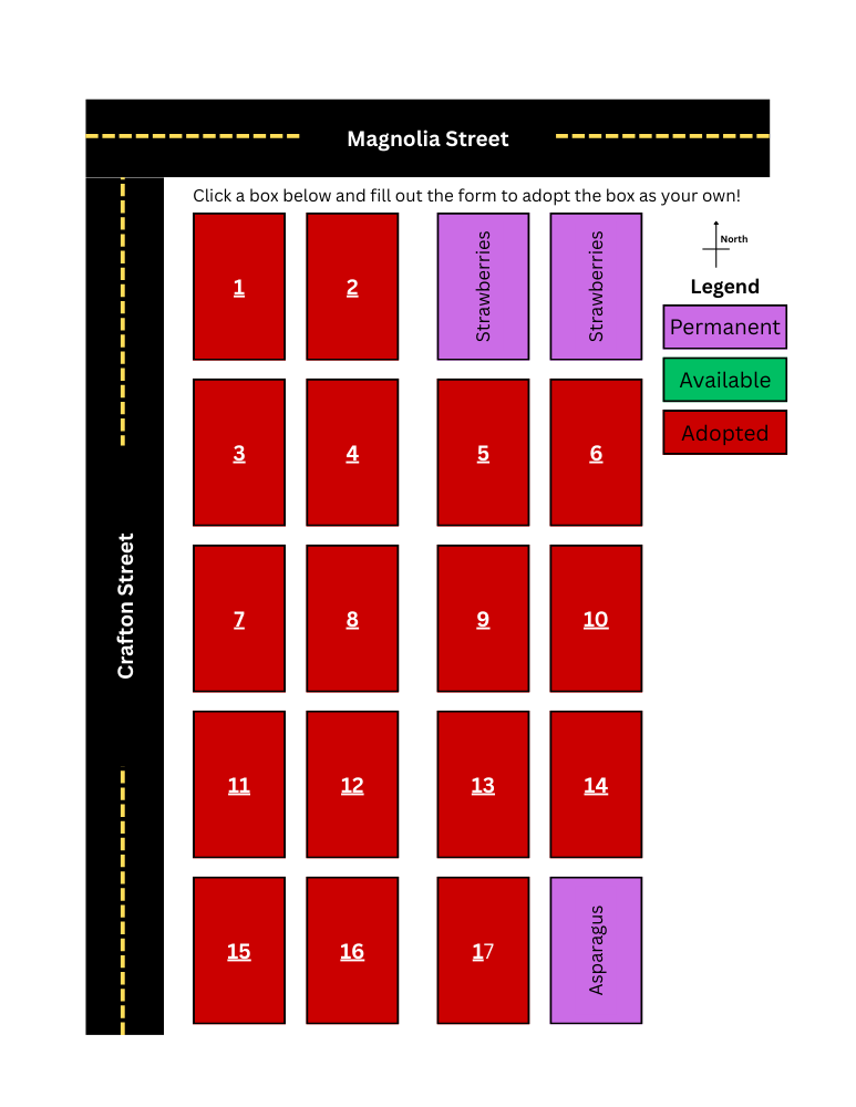 Adopt-a-Box Interactive Garden Map