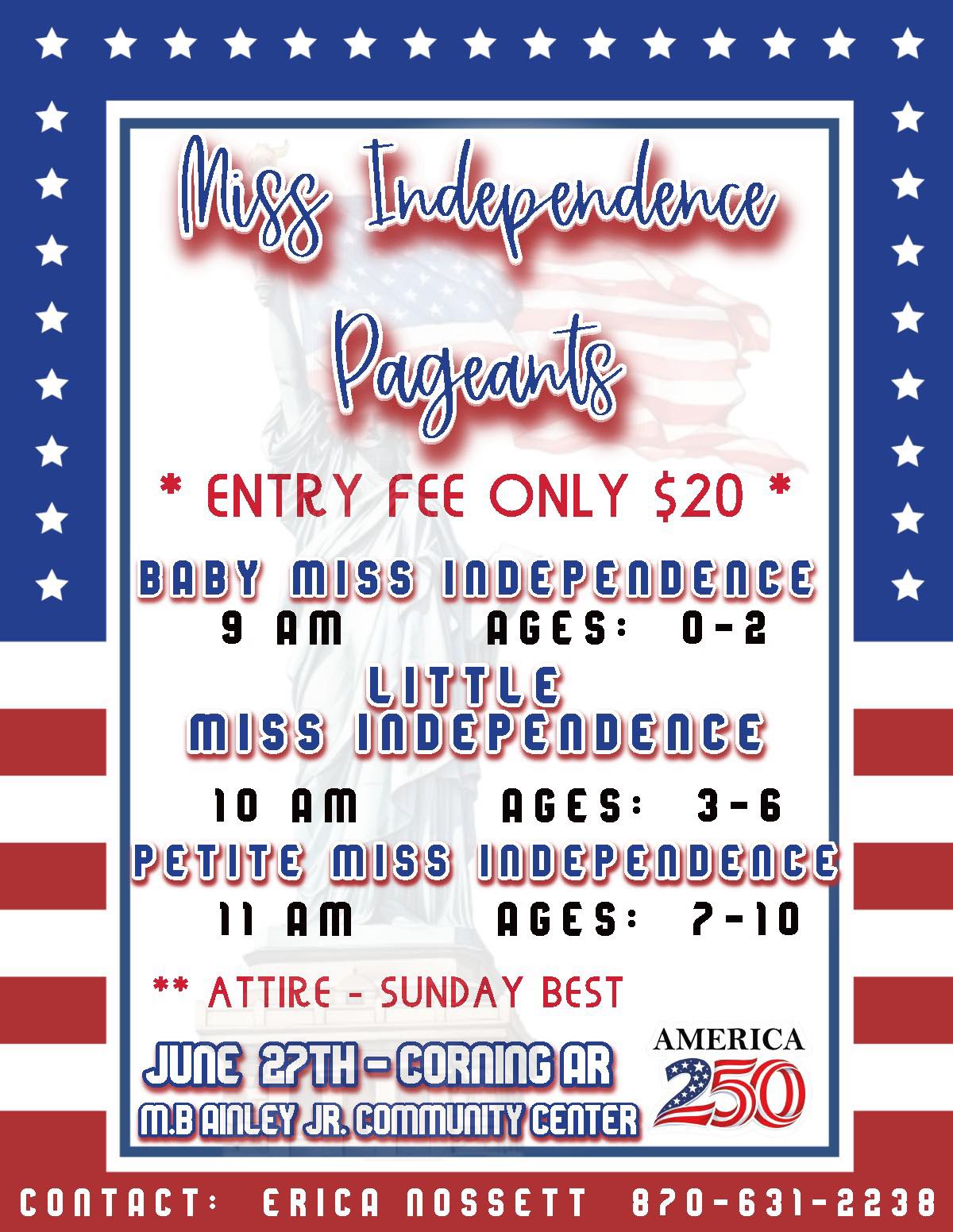 Little Miss Independence 2026 Info-Graphic