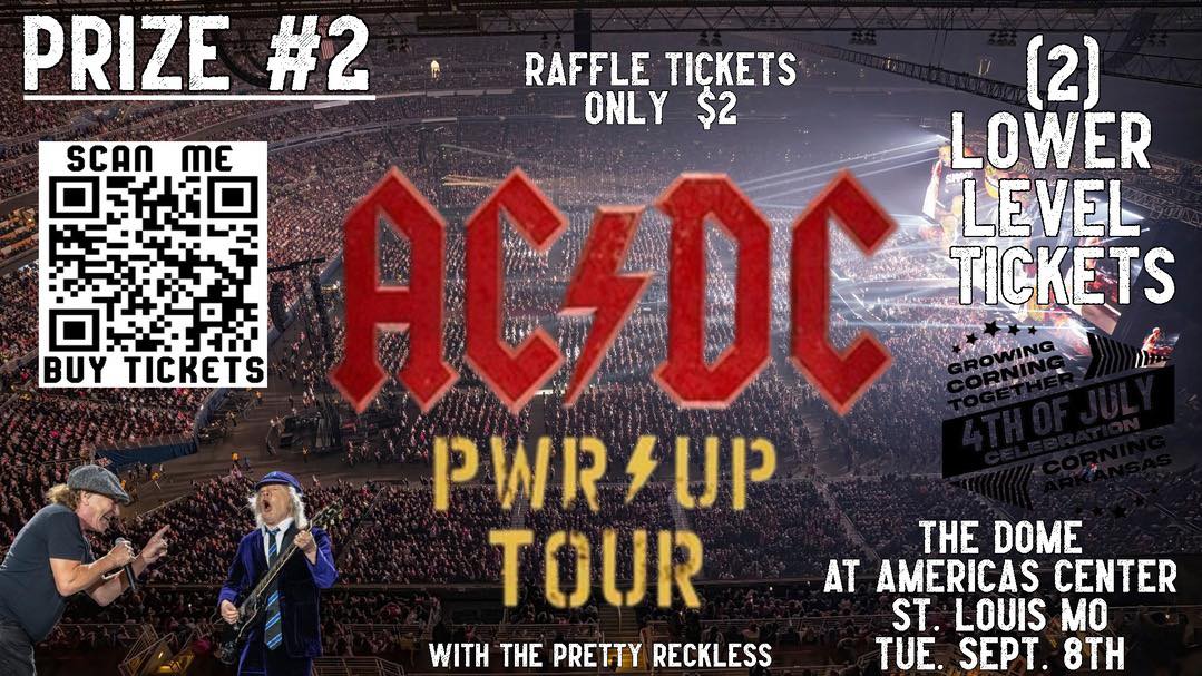 2026 Grand Prize 2 - 2 Lower-Level Tickets to AC/DC!