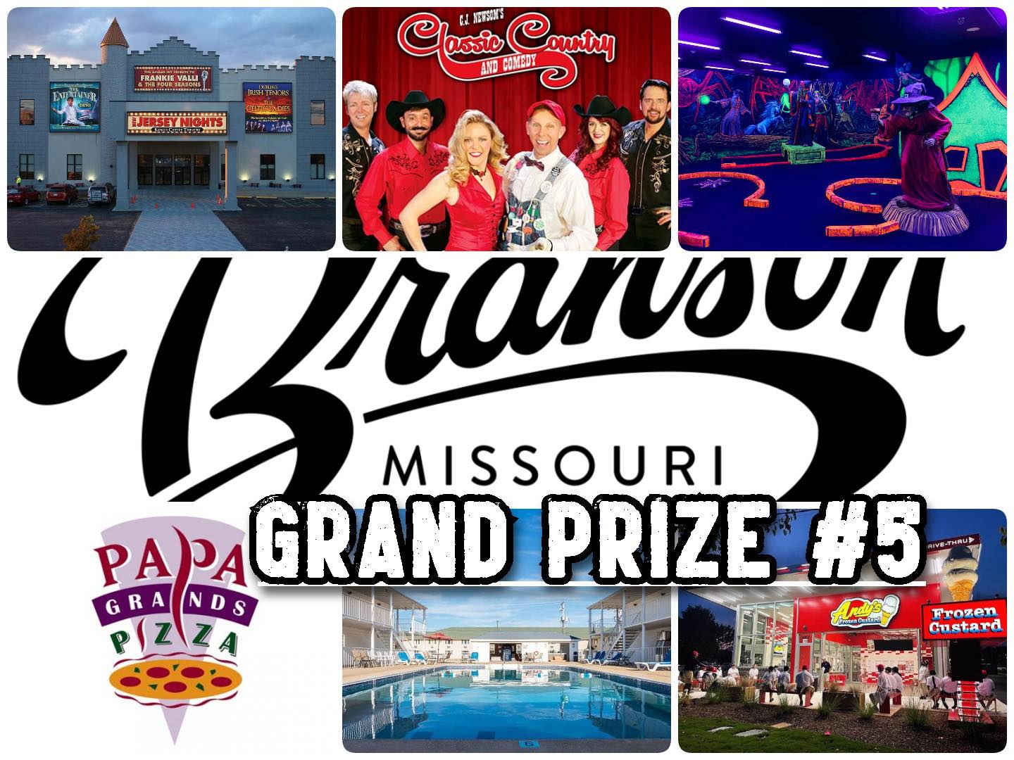 2026 Grand Prize 5 - Branson Missouri Getaway
