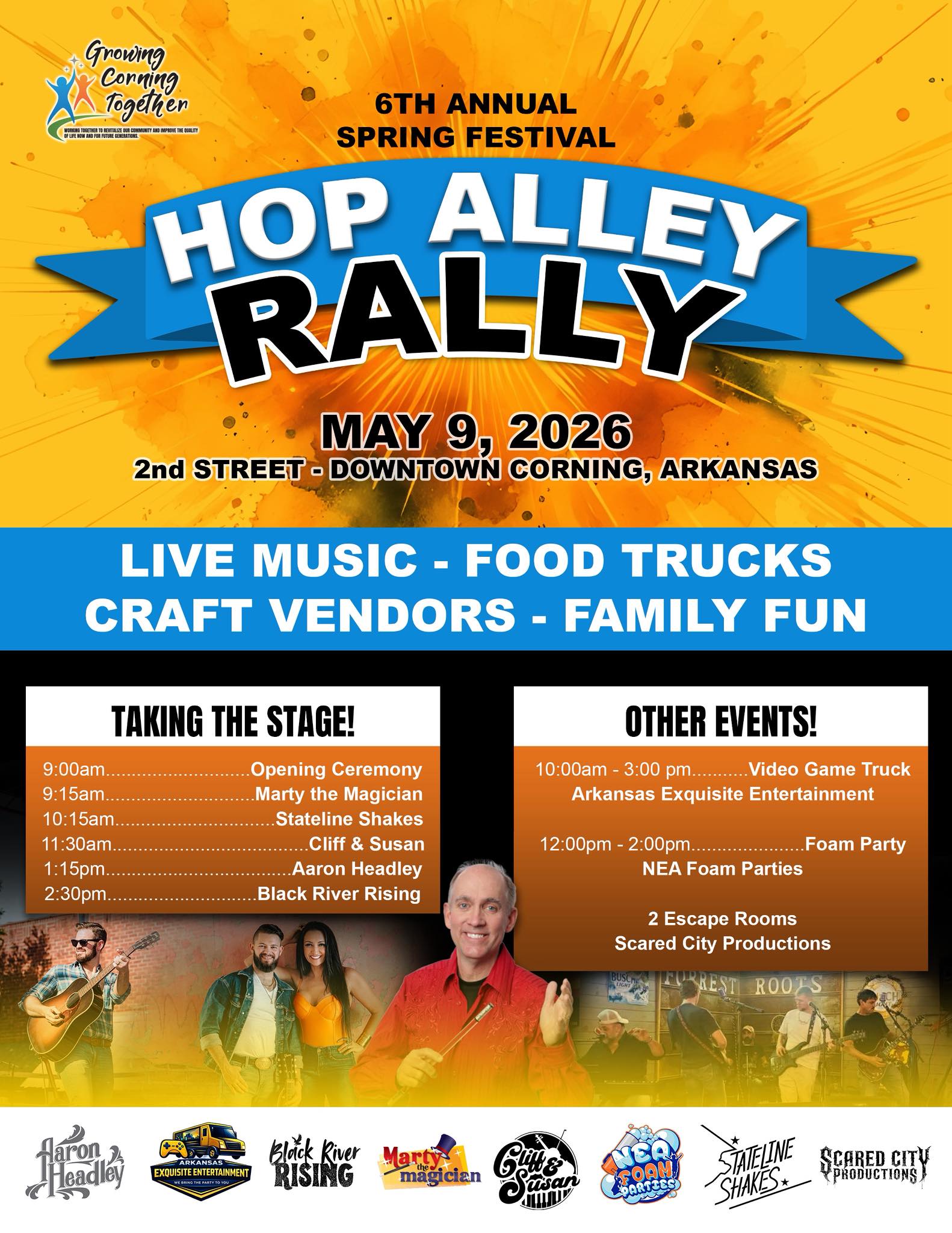 Growing Corning Together presents Hop Alley Rally in Historic Downtown Corning